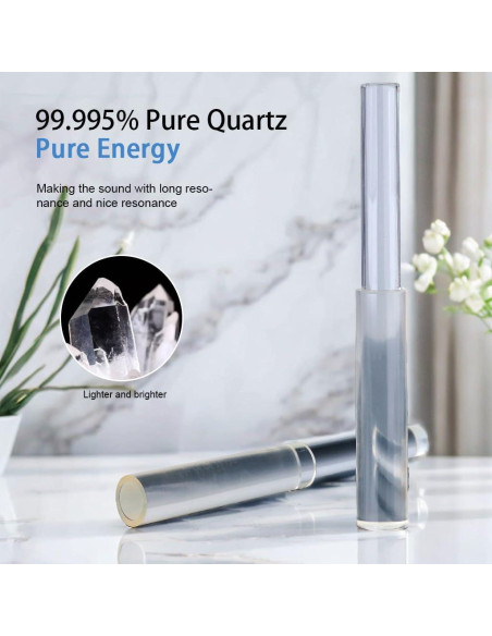 Martillo de Canto de Cuarzo TOPFUND 20.32 cm Silicona Dureza Media