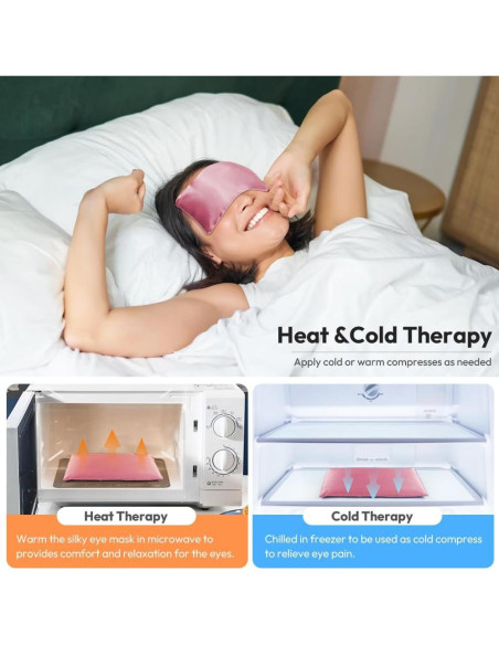 Almohadilla para Ojos de Lavanda MEISENHOME - Calentada y Aromaterapia