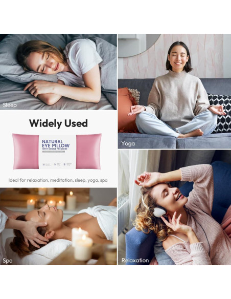 Almohadilla para Ojos de Lavanda MEISENHOME - Calentada y Aromaterapia