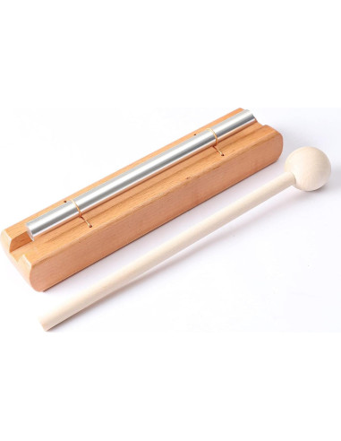 Campana de Percusión Musfunny 5-8" Aluminio y Madera para Meditación