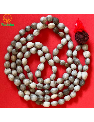 Paquete de 3 Malas de Oración NAISHA: Tulsi, Kamal Gatta y Vaijanti