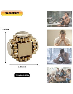 Spinner Antiestrés de Bronce Puro LXNIEPAN para Enfoque 2