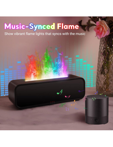 Difusor de Aceite Esencial SENMUL A4 250ml con Efecto Llama