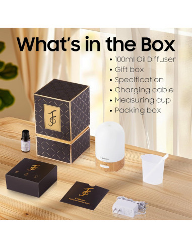 Difusor de Aceite Esencial Fashome HEA01 de Vidrio 100ml