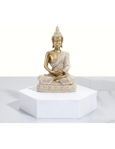 Estatua de Buda Meditativa HYFAN 10.9 cm Oro 4 Decoración 2