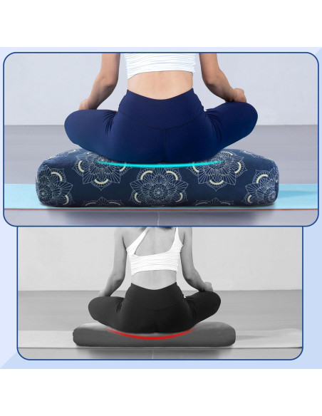 Almohada de Yoga Bolster MABOZOO 69.85x25.4x15.24 cm Terciopelo