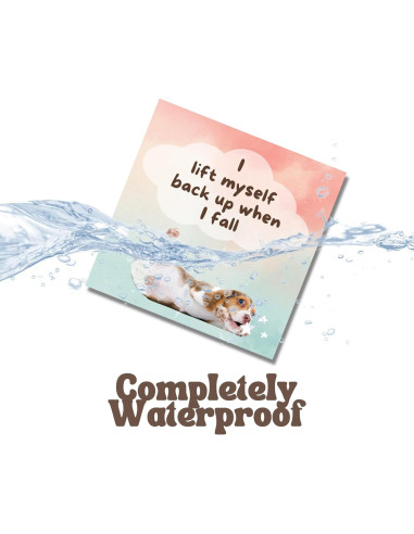 Tarjetas de Afirmación Impermeables Catchyourdreams - 50 Mensajes Positivos