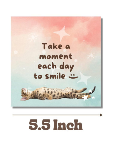 Tarjetas de Afirmación Impermeables Catchyourdreams - 50 Mensajes Positivos