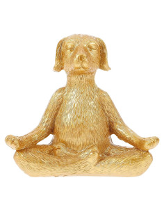 Estatua de Perro Meditador Alipis de Resina 11x11x11 cm