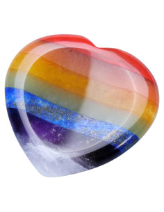 Piedra de Preocupación 7 Chakras Jovivi 40mm Alivio Ansiedad