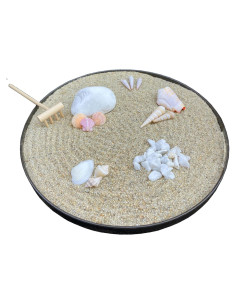 Kit de Jardín Zen Mini de Escritorio Genérico - Bandeja 26.67 cm