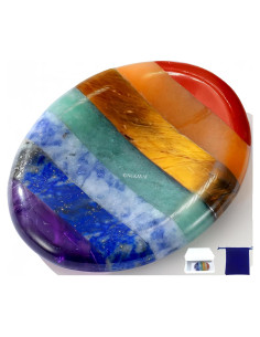 Piedra de Preocupación Ovalada NUKAYAI 7 Chakras Alivio Estrés