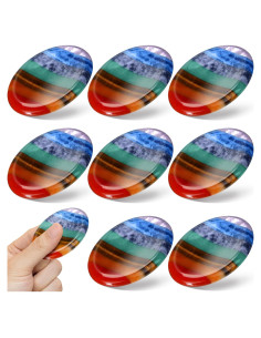 Set de 8 Piedras de Preocupación Chunful para Ansiedad y Chakra