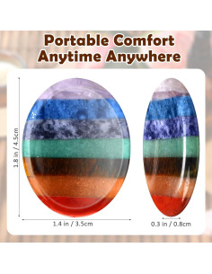 Set de 8 Piedras de Preocupación Chunful para Ansiedad y Chakra 2