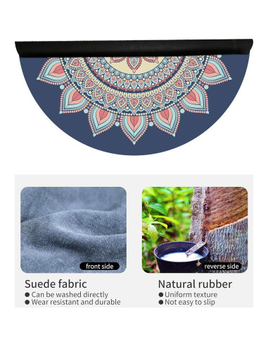 Alfombrilla de Meditación Redonda Nuveti 140cm Antideslizante