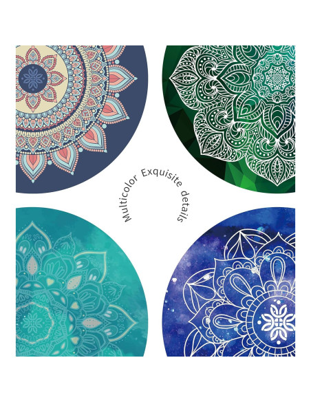 Alfombrilla de Meditación Redonda Nuveti 140cm Antideslizante