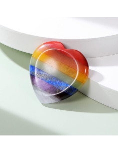 Piedra de Preocupación Chakra CrystalTears Corazón 4x4 cm 2