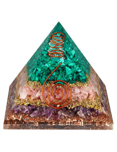 Pirámide de Cristal de Sanación Karma Pledge 7.5cm