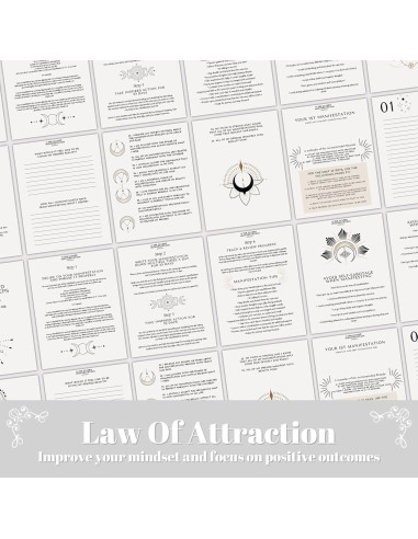 Diario de Manifestación Guiada 369 YOBRO A5 Blanco 99 Días