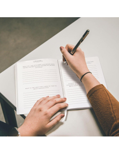 Diario de Manifestación Guiada 369 YOBRO A5 Blanco 99 Días