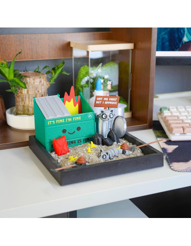 Mini Jardín Zen de Fuego de Basura Tian Zhun - Alivio Estrés