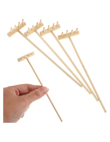 Set de 8 Mini Rastrillos Zen MAGICLULU para Meditación 14x3.5cm