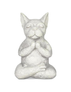 Estatua Bulldog Buda Meditador Umisun - Decoración Zen 15cm