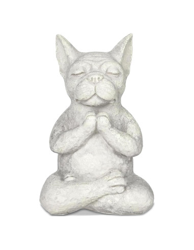 Estatua Bulldog Buda Meditador Umisun - Decoración Zen 15cm