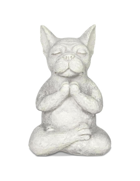 Estatua Bulldog Buda Meditador Umisun - Decoración Zen 15cm
