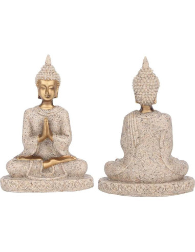 Estatua de Buda AUNMAS 8cm Meditación Zen Artesanía Decorativa