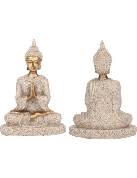 Estatua de Buda AUNMAS 8cm Meditación Zen Artesanía Decorativa