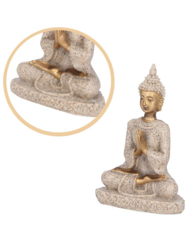 Estatua de Buda AUNMAS 8cm Meditación Zen Artesanía Decorativa