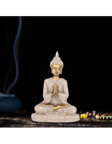 Estatua de Buda AUNMAS 8cm Meditación Zen Artesanía Decorativa