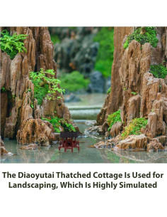 Estatua Mini Pagoda Zerodeko 6cm Resina Decoración Jardín 2