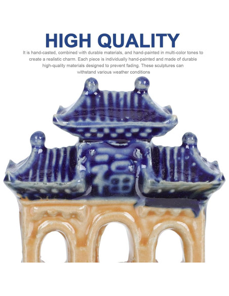 Estatuas Miniatura de Pagoda YARDWE 5 Piezas Jardín Zen
