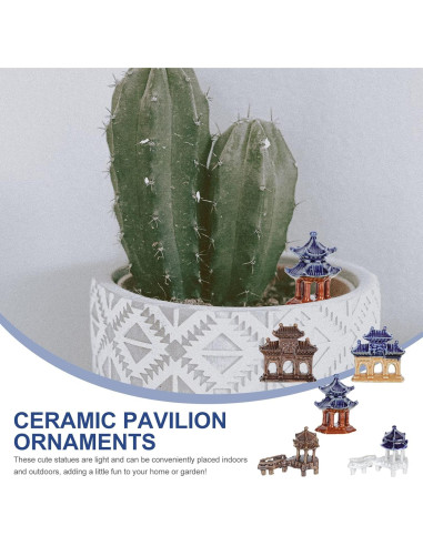 Estatuas Miniatura de Pagoda YARDWE 5 Piezas Jardín Zen
