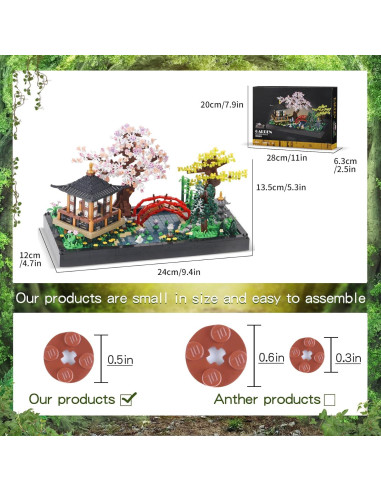 Set de Construcción Jardín Zen 2280 Piezas STMIGAIBLOCKS