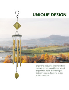 Campana de Viento Exterior Hippolytusiart 81.28 cm Bronce 2