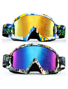 Gafas de Motocross Antivaho Fiada - 2 Pcs Unisex Clásico