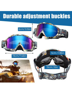 Gafas de Motocross Antivaho Fiada - 2 Pcs Unisex Clásico 2
