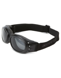 Gafas de Motocicleta Bobster Cruiser II - Marco Negro, 3 Lentes
