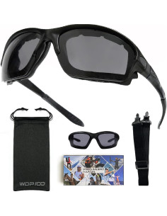 Gafas de sol Powersports para motociclismo con lentes ahumados 2