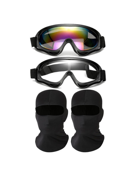 Gafas de Motocicleta con Balaclava Immoono - UV, Anti Impacto