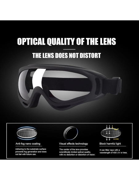 Gafas de Motocicleta con Balaclava Immoono - UV, Anti Impacto