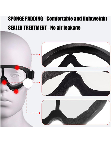 Gafas de Motocicleta con Balaclava Immoono - UV, Anti Impacto