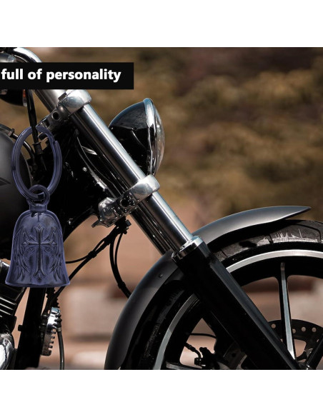 Campana de Ángel para Motociclistas CYZBTBl - 3D Negra
