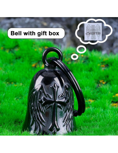 Campana de Ángel para Motociclistas CYZBTBl - 3D Negra