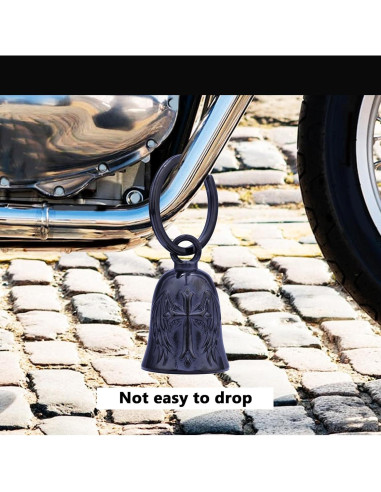 Campana de Ángel para Motociclistas CYZBTBl - 3D Negra