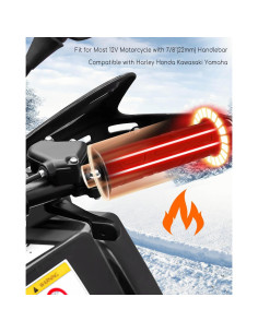 Mangos Calentados para Manillar de Motocicleta TADYAO 12V 3 Temperaturas 2