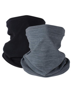 Calentador de Cuello Gaiter KGC 2 Pack Negro y Gris